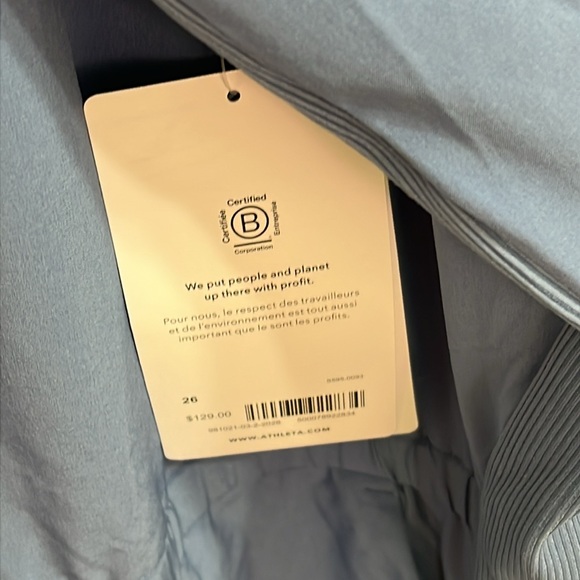 NWT Athleta Brooklyn Jumpsuit Combinasion Brooklyn Blue Size 26 - Picture 6 of 11